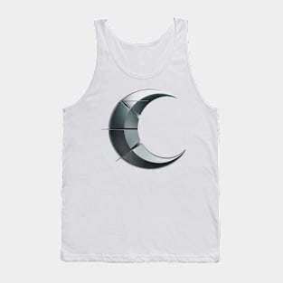 Cool geometric crescent moon Tank Top